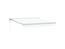 Vidaxl Toldo Retrátil Branco 350 X 250 X 165 Cm Tecido E Metal
