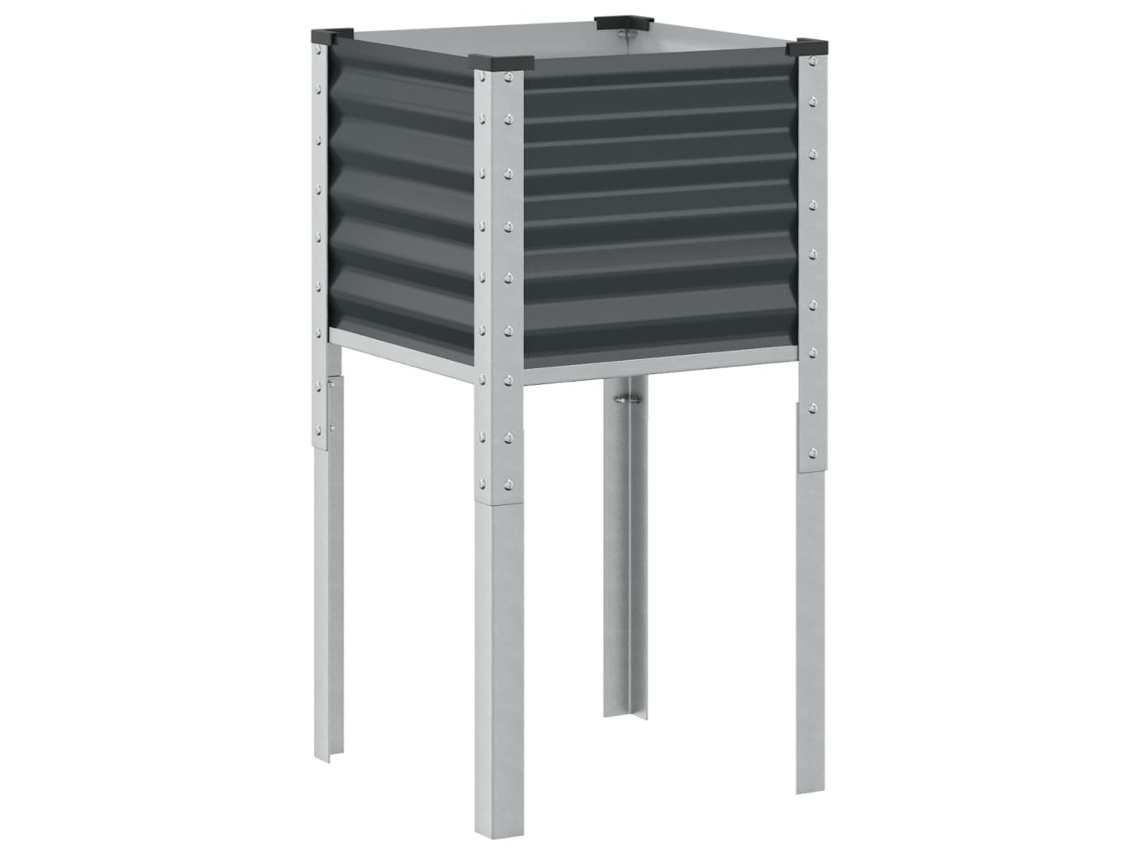 Garden Planter, Garden Planters Vidaxl Antracite Aço (45 X 45 X 88 Cm)