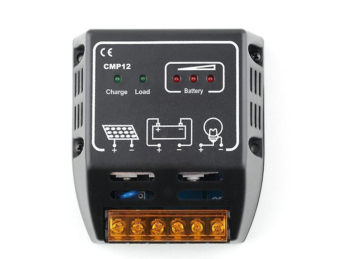 Controlador Solar Cmp12 20a 12v/24v Para Monitoramento De Sistemas De Energia Solar Fotovoltaica Pwm Olysi Shop