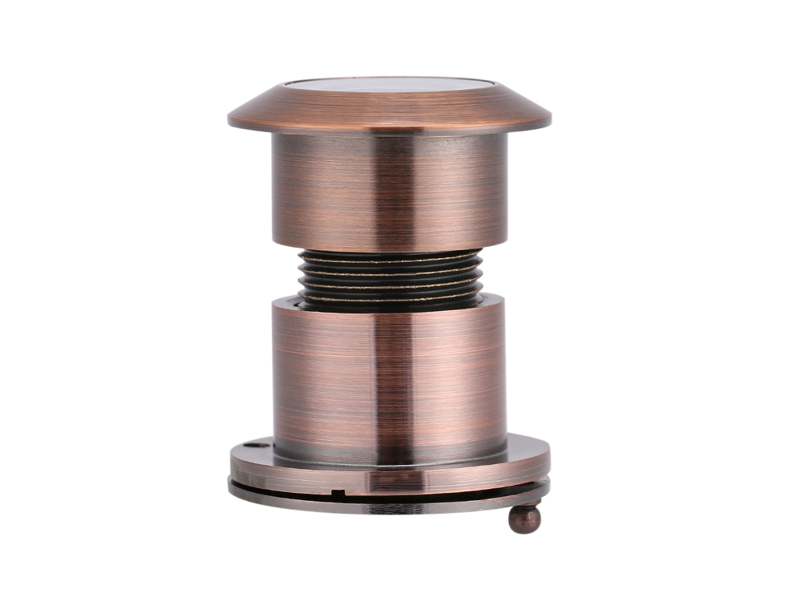 Olho Mágico Para Porta Anti-roubo De 28mm (grande Angular De 28mm, Liga Metálica Com Tampa Traseira)