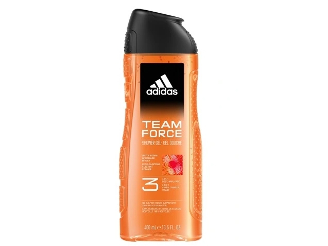 Team Force Gel De Duche 400ml Refrescante, Produto De Banho Masculino Adidas