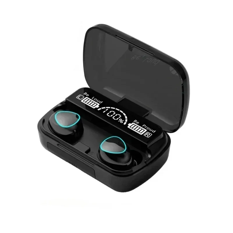 Fones De Ouvido Bluetooth M10, Estéreo Hifi Sem Fio, Com Display Led, À Prova D'água E Com Microfone.