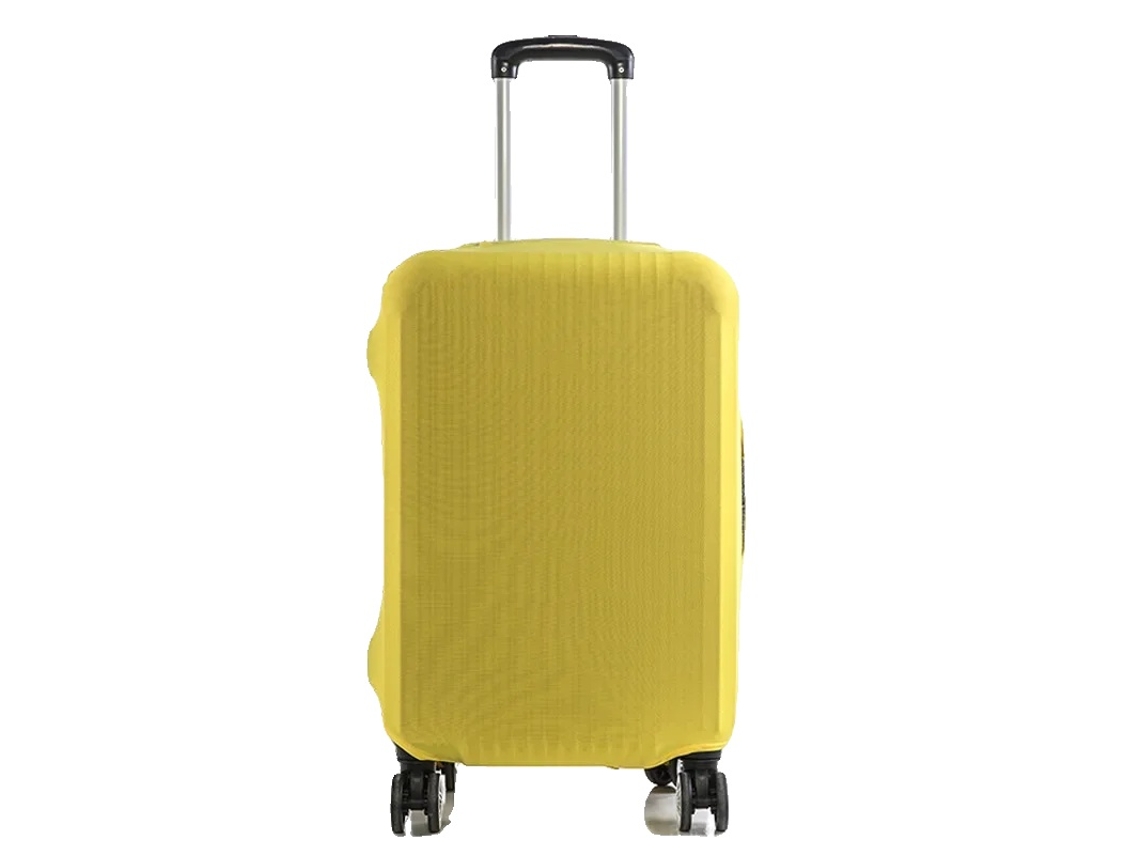 Capa De Bagagem, Proteção Em Tecido Elástico, Ajuste Universal, Amarelo, M(22-24polegadas)