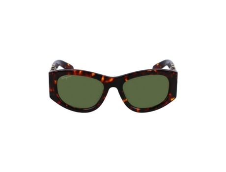 Óculos De Sol De Mulher Ferragamo Clássico Chic Multicor