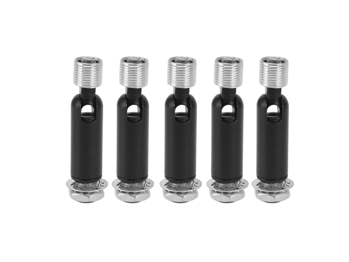 5pcs Adaptador de Teto Inclinado M10 para Lâmpada Lustre Luz Pendant Ferro Ajuste 180°