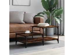 Vidaxl Mesa De Centro 100x50,5x45 Cm Derivados Madeira Carvalho Fumado