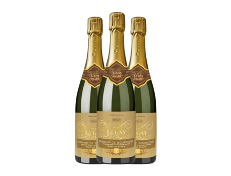 Espumante CAVE DE LUGNY Chardonnay Brut Crémant de Bourgogne (0.75 L - 3 Unidades)