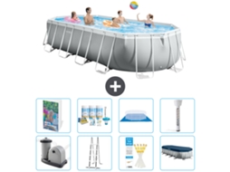 Intex Piscina Prism Frame Oval - 610x305x122 Cm - 9-peças S574