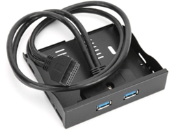 Painel Frontal Expansível: Hub Usb 3.0 Durável Que Cria 2 Portas A