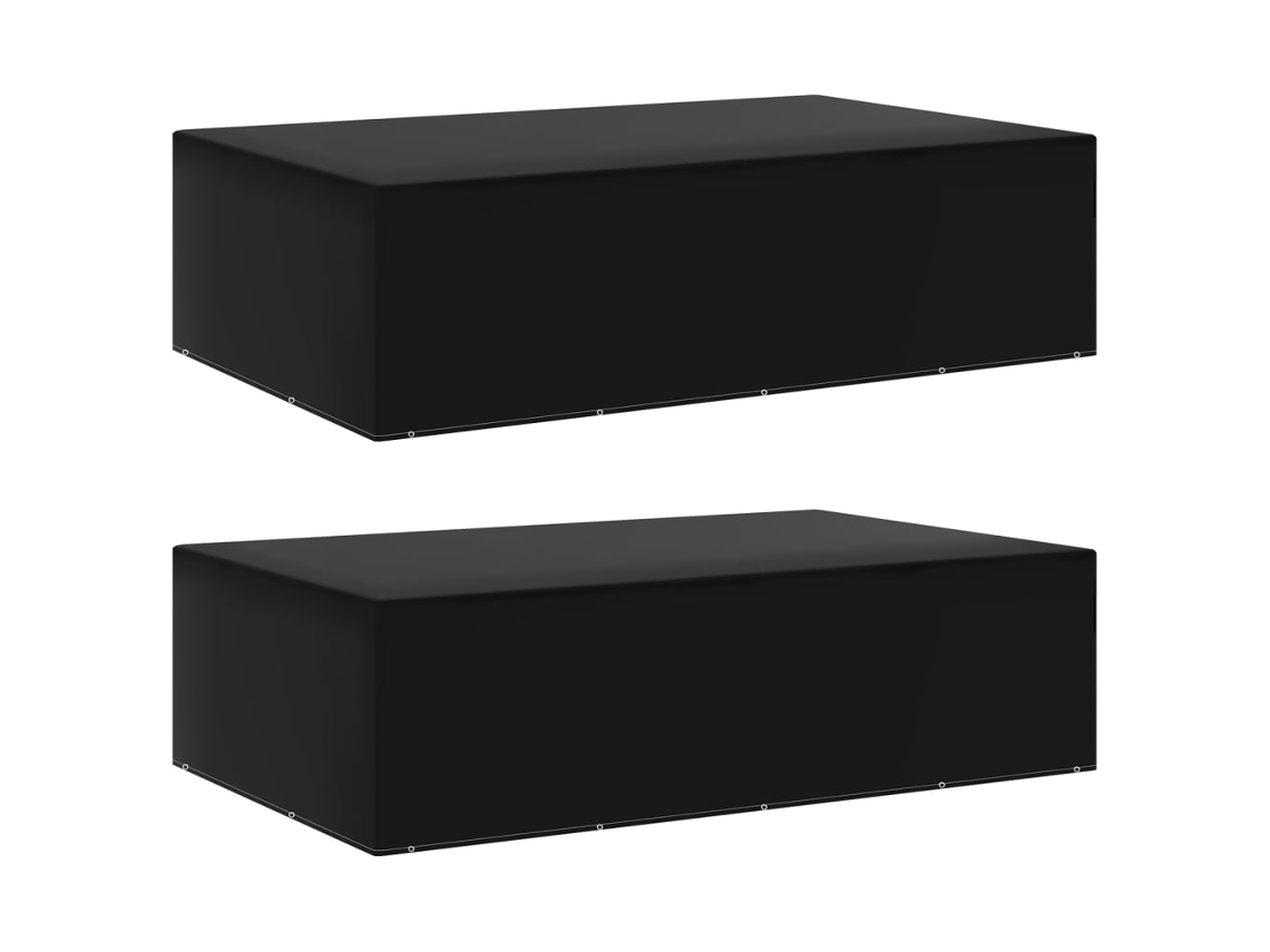 Vidaxl Capas Para Mobiliário De Jardim 2 Pcs C/ 12 Ilhós 325x205x90 Cm