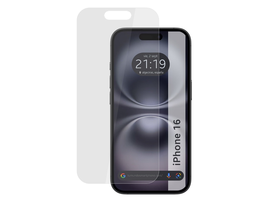 Película de Ecrã Fosco Digital para iPhone 16 TUMUNDOSMARTPHONE Transparente