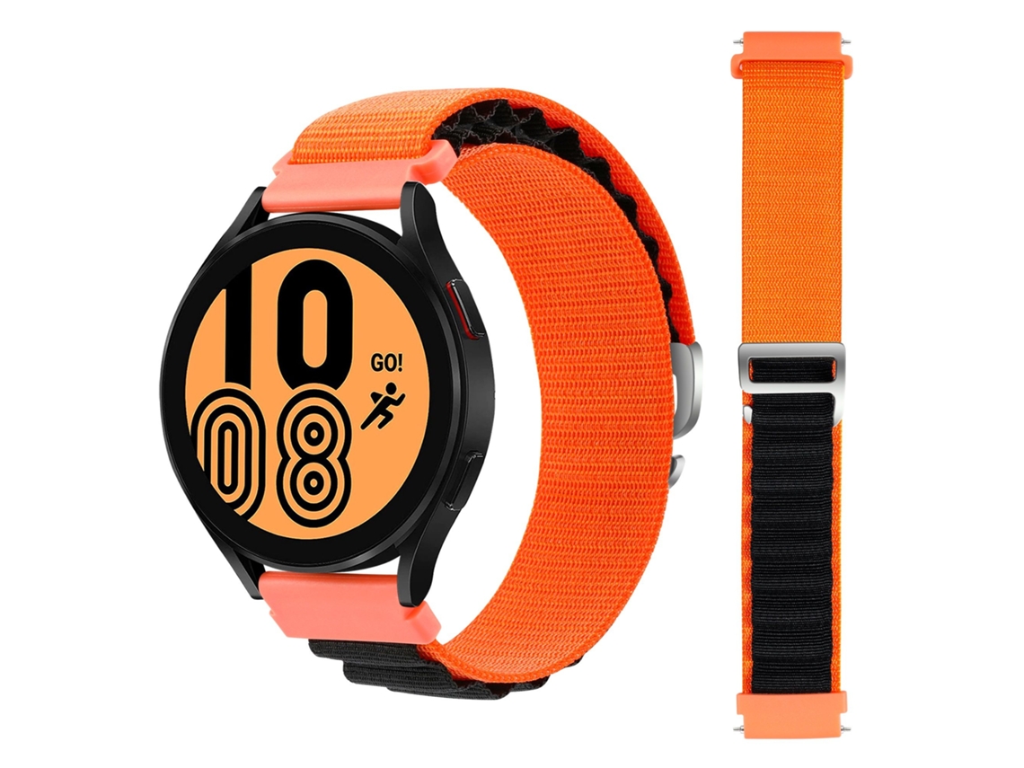 Bracelete Loop Alpine para Garmin Legacy Hero - First Avenger Laranja e Preto