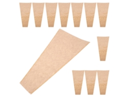 50 Sacos de Papel Kraft Marrom Resistentes e Decorativos para Embalar Arranjos de Flores