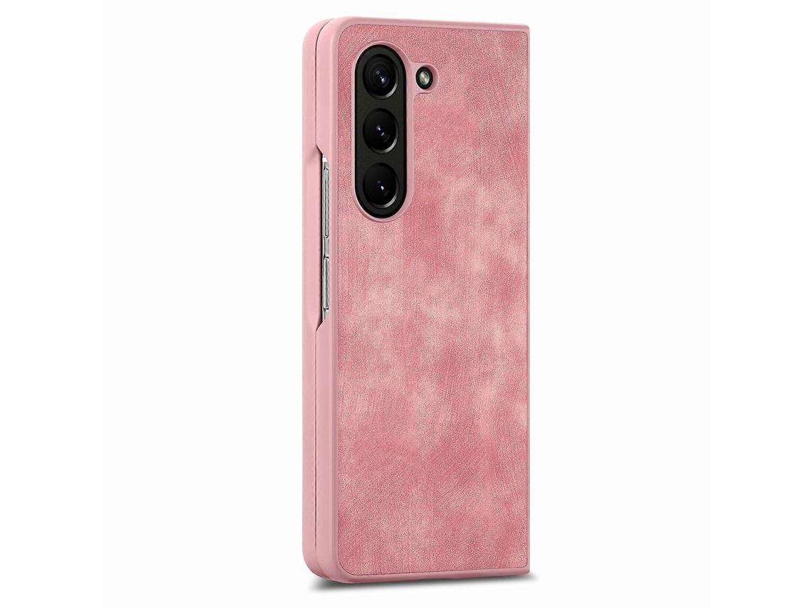 Capa Dobrável Em Couro Sintético Com Toque Retrô E Película Integrada Para Samsung Galaxy Z Fold4.