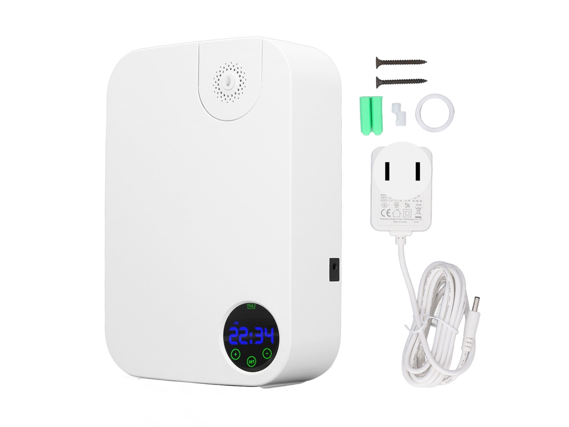 Difusor de Aromas Inteligente com Display de 3 Cores, Branco, para Casa e Hotel LAXISCREED