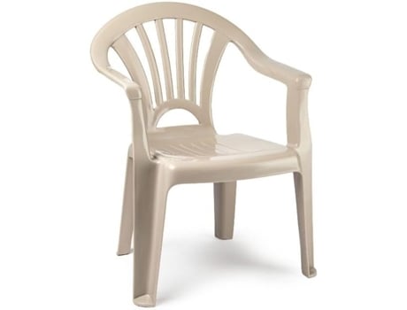 Cadeira infantil para meninos e meninas, empilhável para uso interno e externo, em plástico, ideal para jardim, terraço (marrom) COSHANO