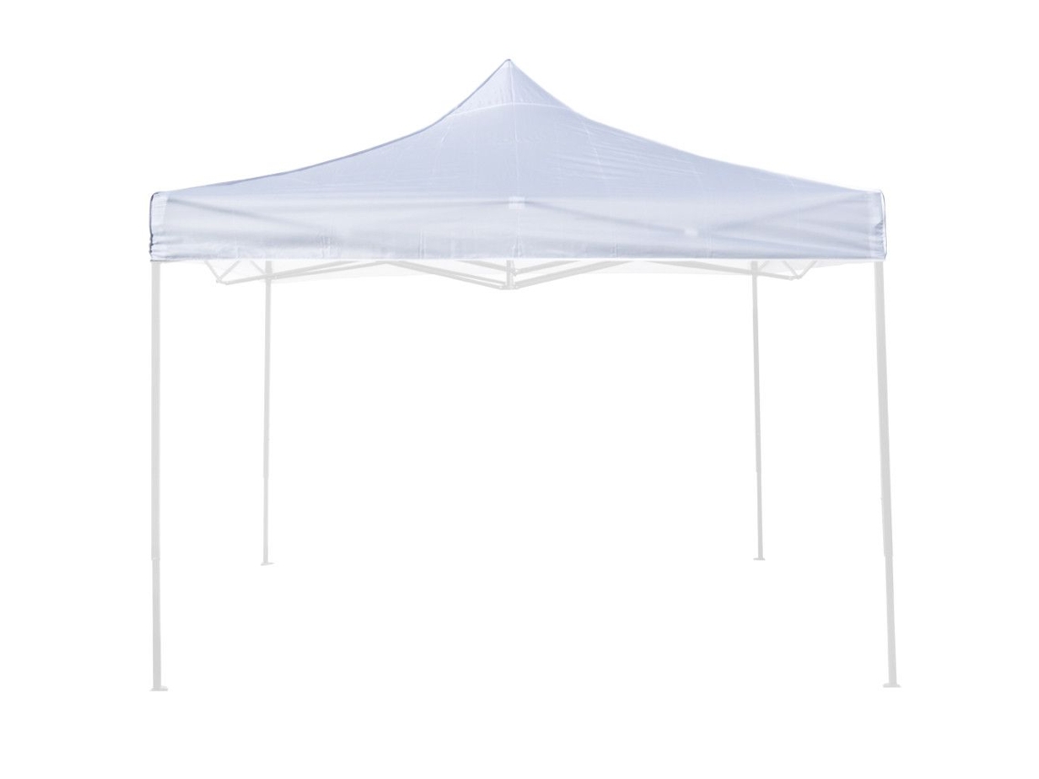 Capa impermeável branca 3x3 para substituição de gazebo duplo