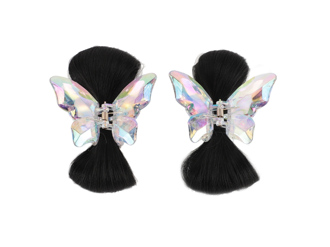 2 Piezas De Clips De Peluca Com Laço Decorativo Para Mulheres E Meninas
