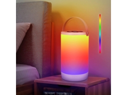 Rebe lâmpada de Mesa Portátil Recarregável com Sensor Táctil, Modo Rgb e Luz Branca Quente Ajustável, Função de Memória, Luz Noturna