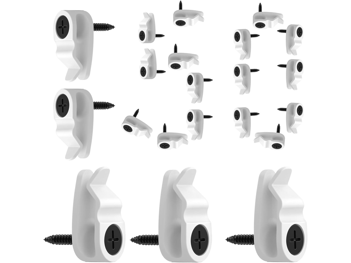 Clips Para Luzes De Corda Para Uso Externo, Pacote Com 50 Unidades | Ganchos Para Iluminação