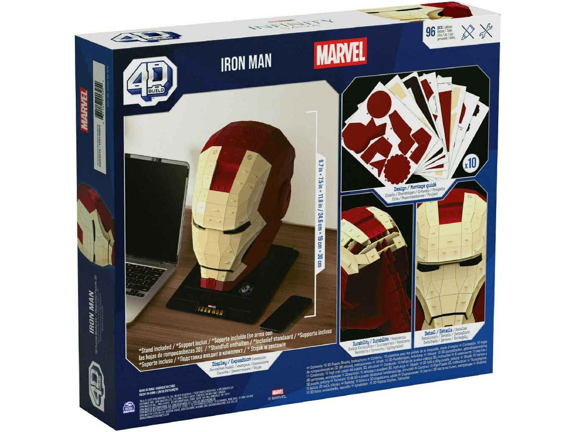 Puzzle 4D Capacete Iron Man 96 Peças MARVEL (Idade Mínima Recomendada: ‍13 Anos)