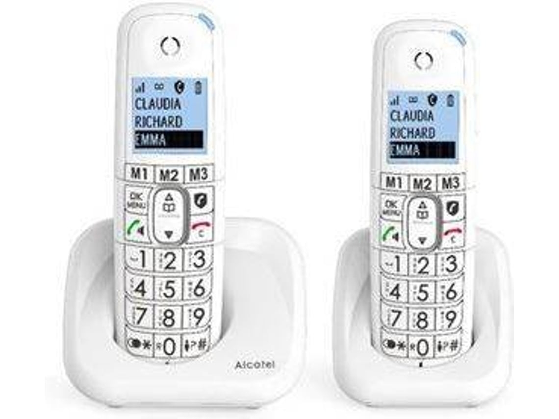Telefone Fixo Duo ALCATEL XL785  Branco (Outlet Caixa Aberta )