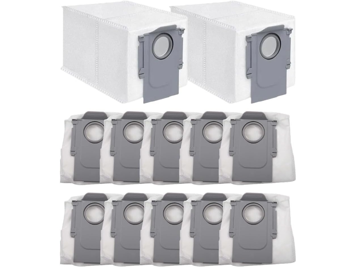 Pacote Com 12 Sacos Para Aspirador De Pó 35a/35s, Compatíveis Com Peças Roborock Qv.