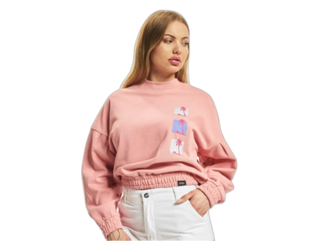 Camisola de Mulher JUST RHYSE Comprida Beaches Rosa (S)