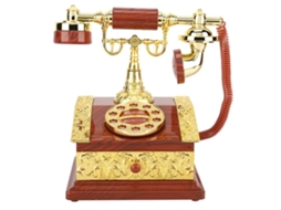 Caixa de telefone musical retrô para joias e armazenamento
