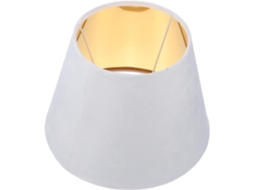 Abajur De Veludo Com Forro Dourado, De Encaixe, Compatível Com Soquetes E27 E E14, 25 Cm De Diâmetro.