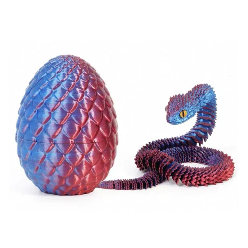 Modelo de Cobra Impresso em 3d, Artesanato Decorativo MDUG