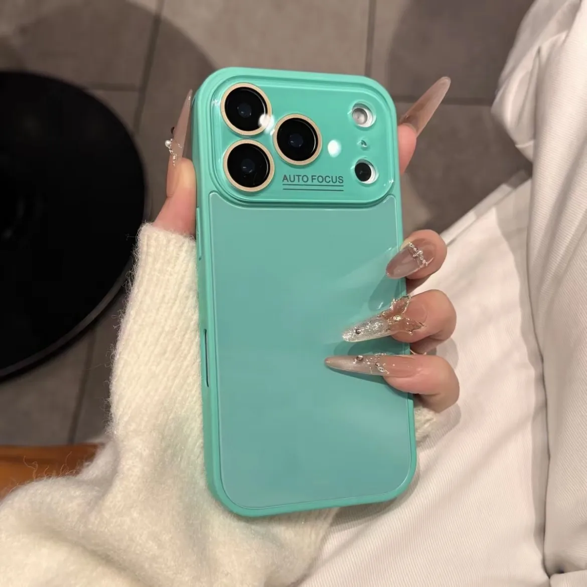 Capa Protetora De Vidro Temperado Para Câmera Grande (iphone 11 Pro Max Verde), Resistente A Choques E Impactos.