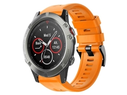 Bracelete de Smartwatch para Garmin Quatix 5 Metal Laranja VENISYMLIS