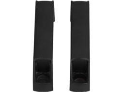 Puxador Aramox Preto Em Liga De Alumínio Para Armário, Gaveta, Gaveta, Pacote Com 2-unidades, Passo De 120mm, Design