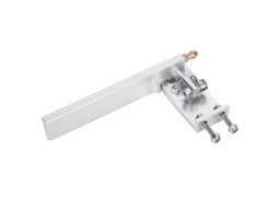 Rudder De Água Por Sucção De Liga De Alumínio Para Barco Rc Semiimerso 95mm Prata