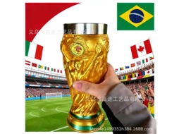 Caneca de Cerveja em Aço Inoxidável de Futebol, Troféu, Decoração de Bar para Festas AQUAFORGE