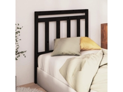 Cabecero 96x4x100 cm Pino Macizo Negro