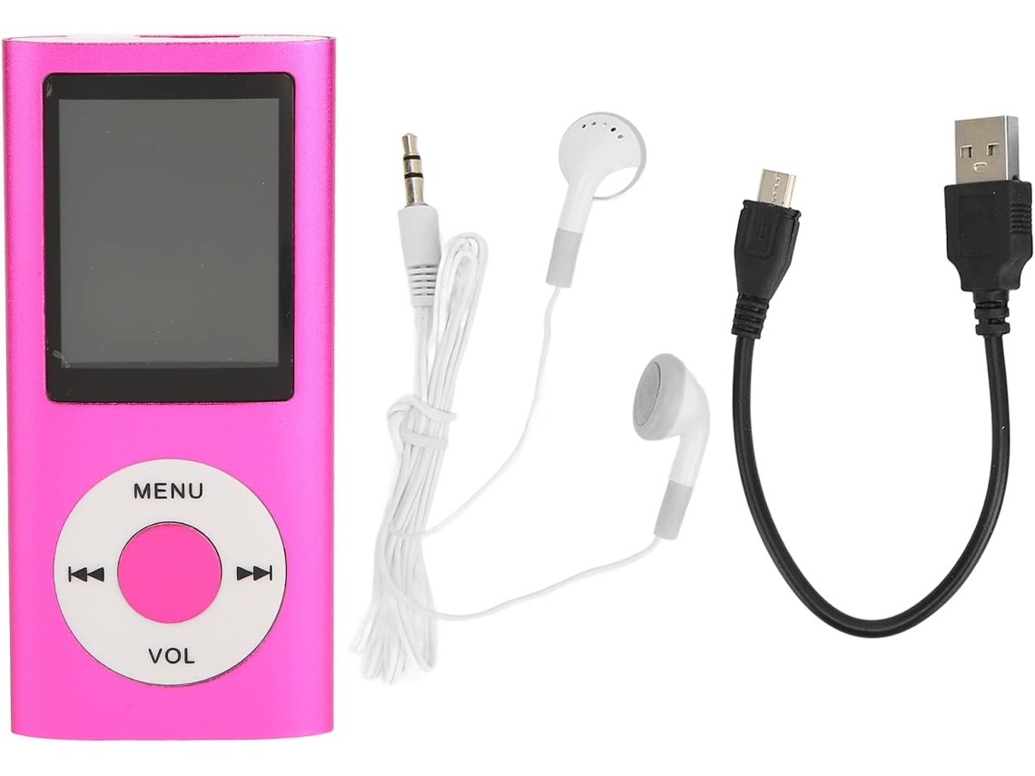 Leitor de MP3, Tela, Qualidade de Som Superior, Até 64MB de Memória, Design Ultra, Bateria de Longa Duração, Liga Metálica