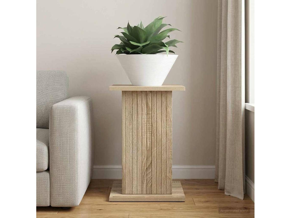Vidaxl Suporte Para Plantas Carvalho Sonoma 30,5 X 30 X 43 Cm