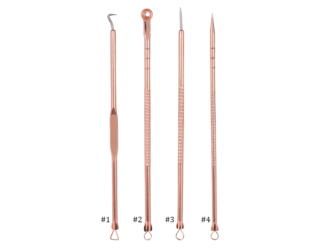 Kit Para Remoção De Espinhas E Cravos Com Agulhas