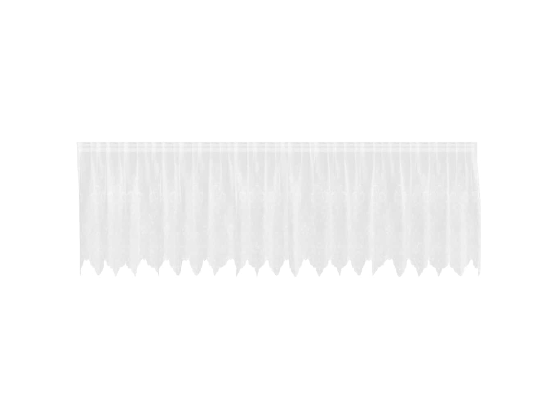Conjunto 1 Cortina De Renda Vidaxl Branco Poliéster (100 X 500 Cm)