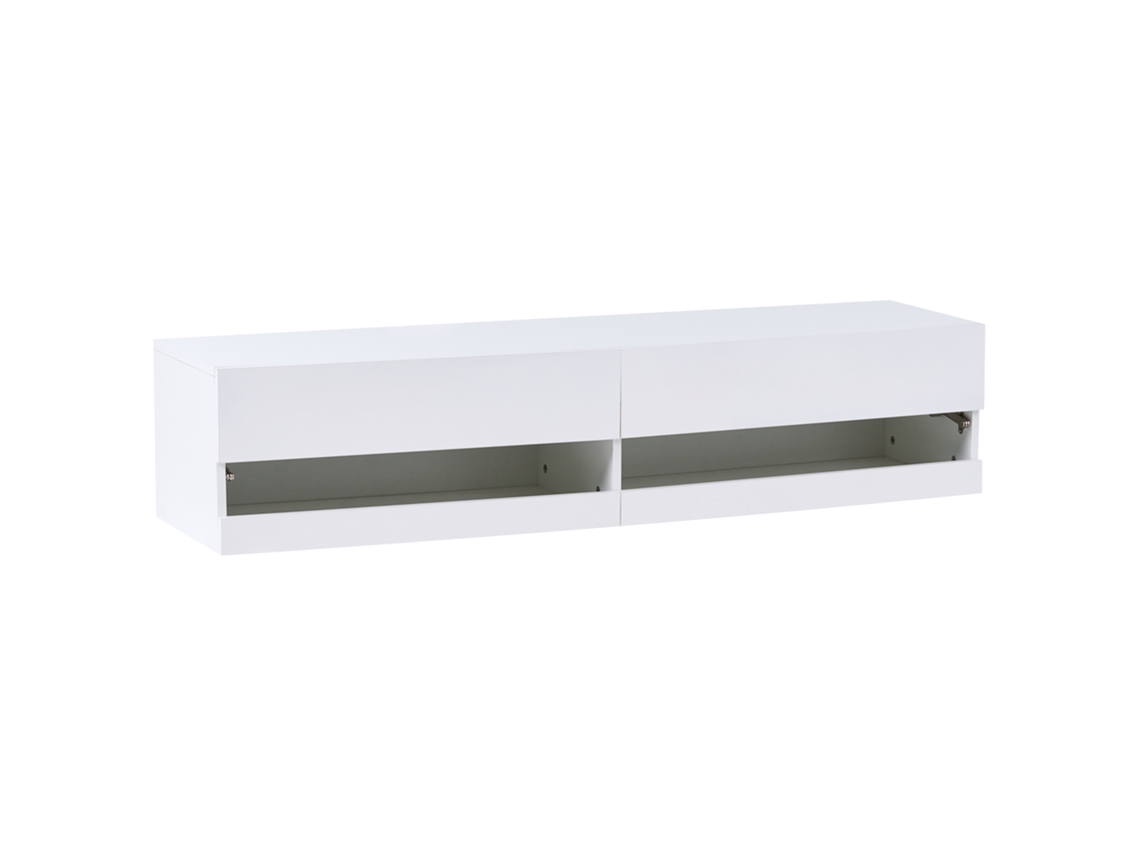 Móvel De Tv Com Led Edmonton Branco