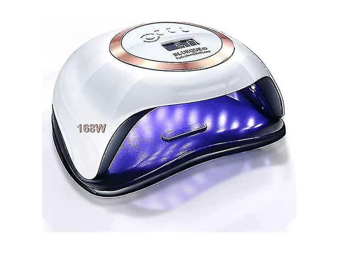 Lâmpada de Unhas Uv Led 168w Secador de Esmalte com 4 Timer e Sensor Automático Zny