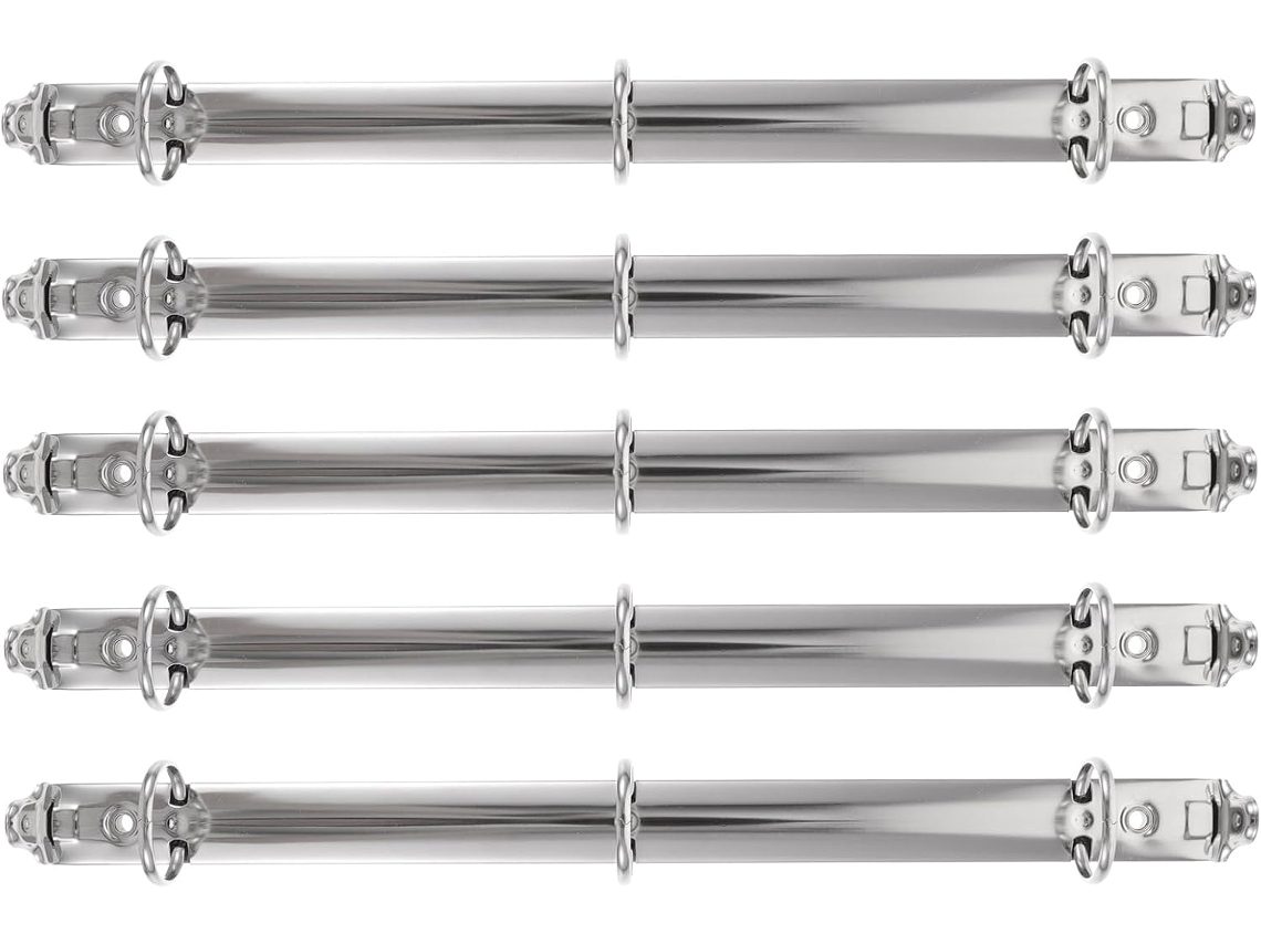 Conjunto De 5 Pentes Encadernação Com Três Argolas Angooily Para Fichários, Pastas De Metal E Fichários Cadernos