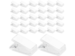 Conjunto De 120-clips Parede Autoadesivos Dupla Face, Design Compacto E Fixação Firme, Mini Clips De Plástico Com Mola