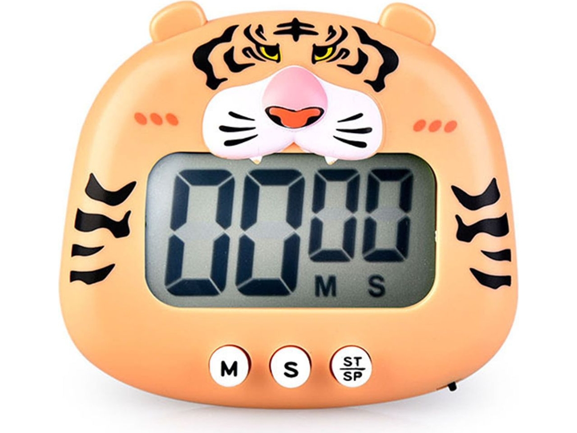 Temporizador De Cozinha Digital Magnético Para Ovos, Ideal Para Cozinhar, Assar, Praticar Esportes E Estudar, Laranja Tigre