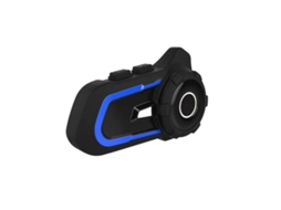 Intercomunicador Bluetooth capacete moto chip 5.1 à prova d'água comunicação 2 pilotos para motociclismo, turismo e ciclismo Azul JIAPEI
