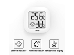 Mini Termômetro E Higrômetro Digital Lcd Para Ambientes Internos, Medidor Eletrônico De Temperatura E Umidade, Estação Meteorológica Para Casa.