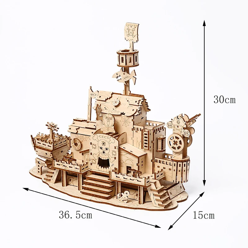 Mini Casa Faça Você Mesmo para Meninos: Quebra cabeça de Madeira para Decoração de Quarto Infantil MDUG