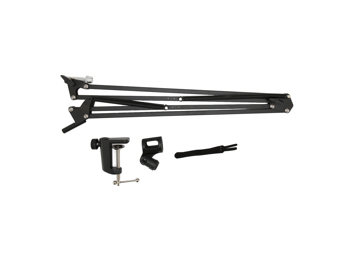 Suporte de metal universal resistente a impactos para microfone de mesa EOOCOO